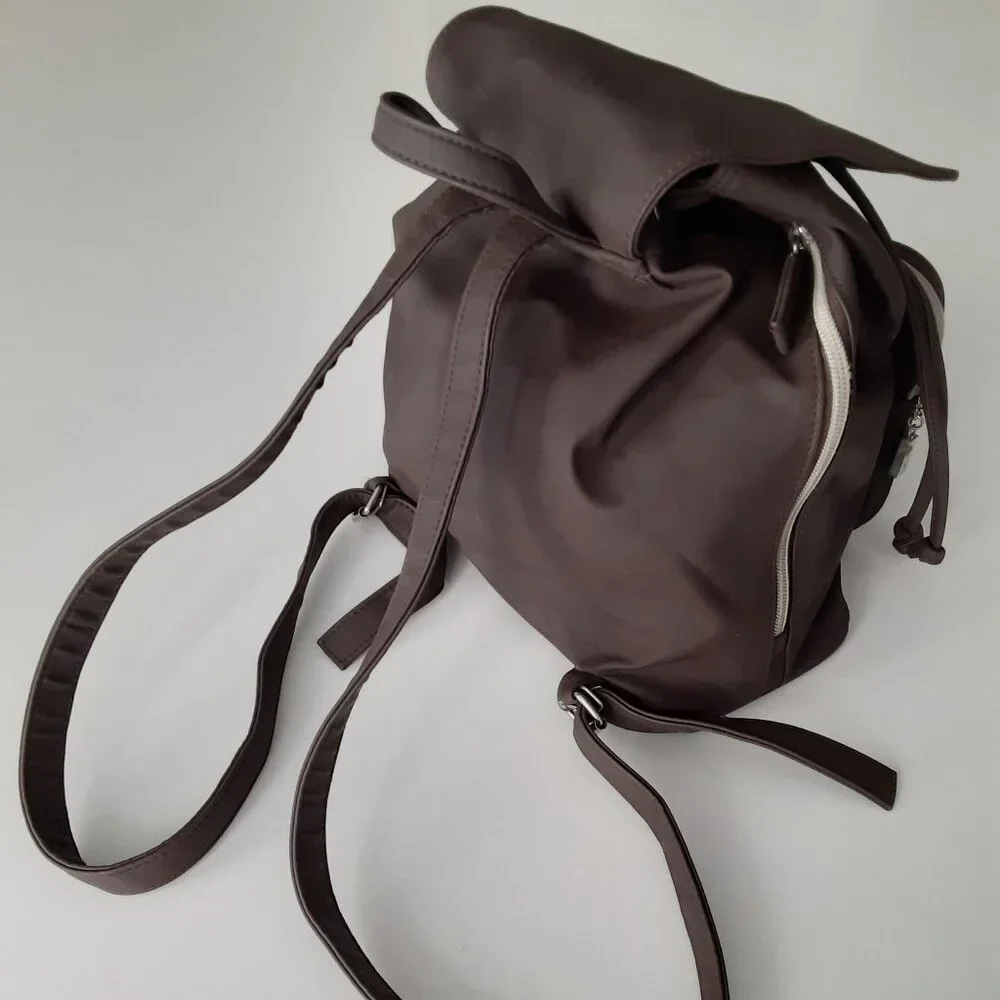 Brown Guess Backpack - rubberized surface